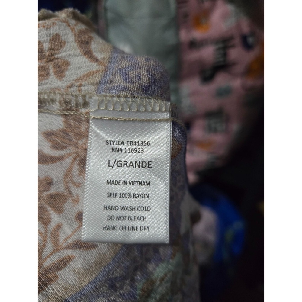 Easel Women Wide Leg Palazzo Pants Large Boho Flowy Pull On Hippie‎ Festival - Picture 6 of 11
